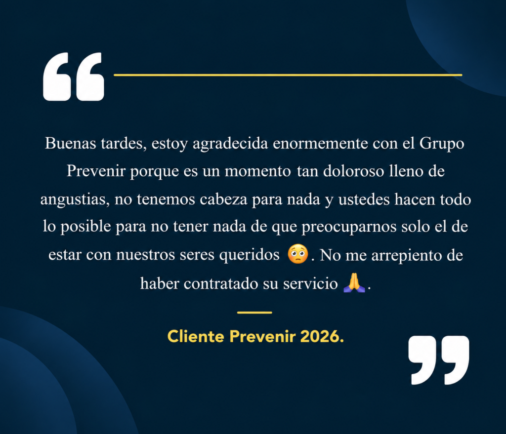 Testimonio de Gratitud Prevenir