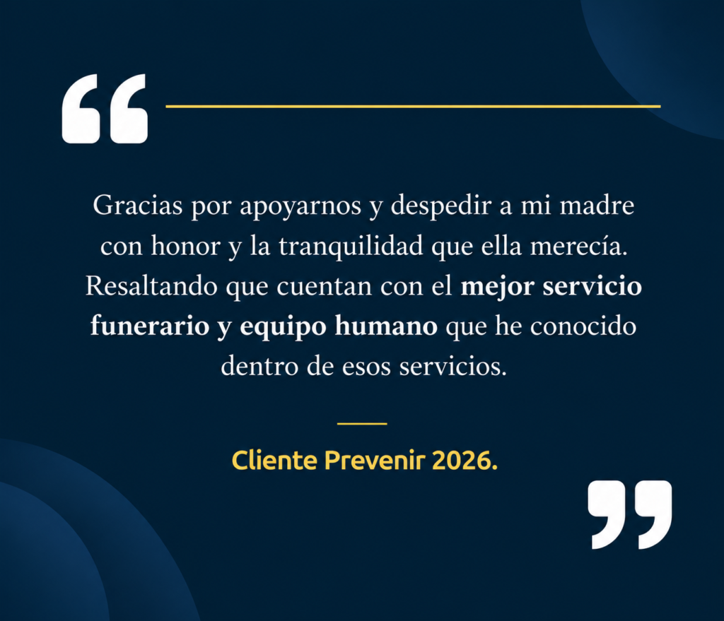 Testimonio de Honor y Tranquilidad